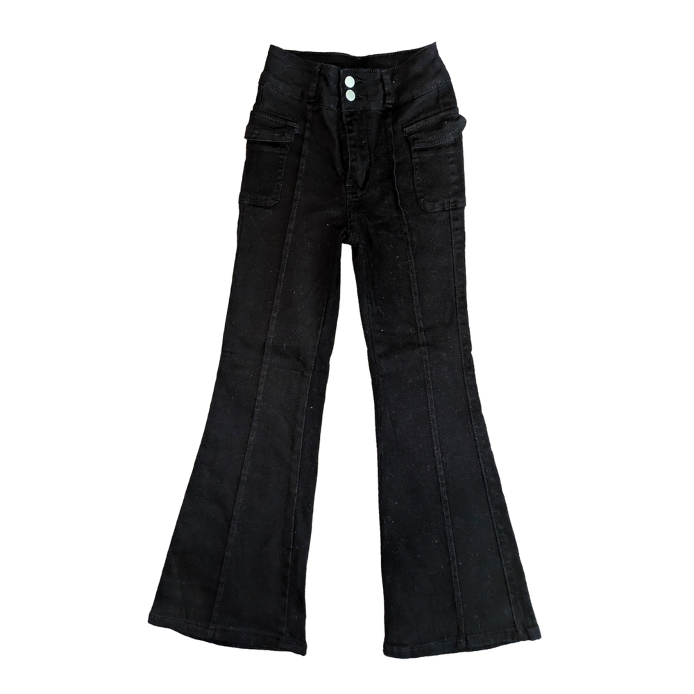 Black Flared Girl's Jeans